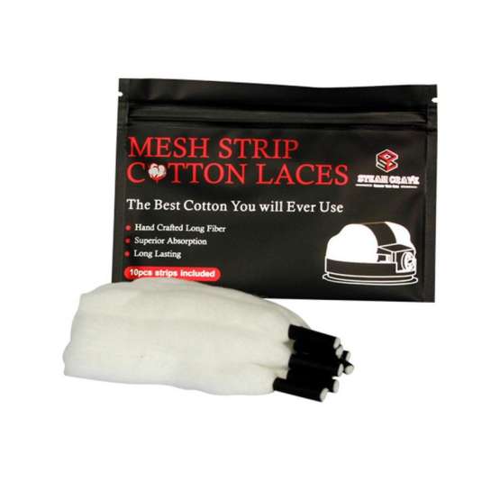 Steam Crave Mesh Strip Cotton Laces organska vata